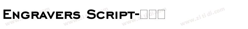 Engravers Script字体转换